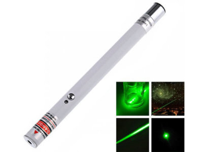 Crystal Green Laser Pointer Pen