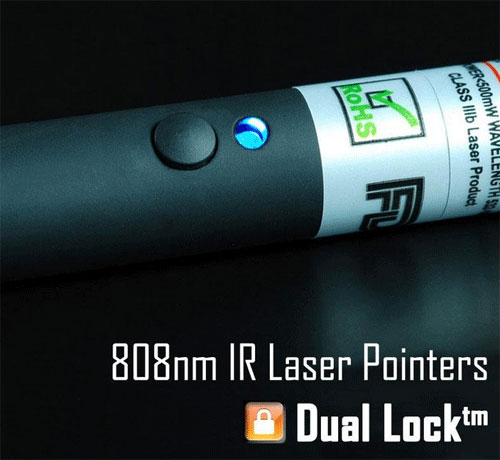 IR Dual Lock 808nm 980nm Laser Pointer