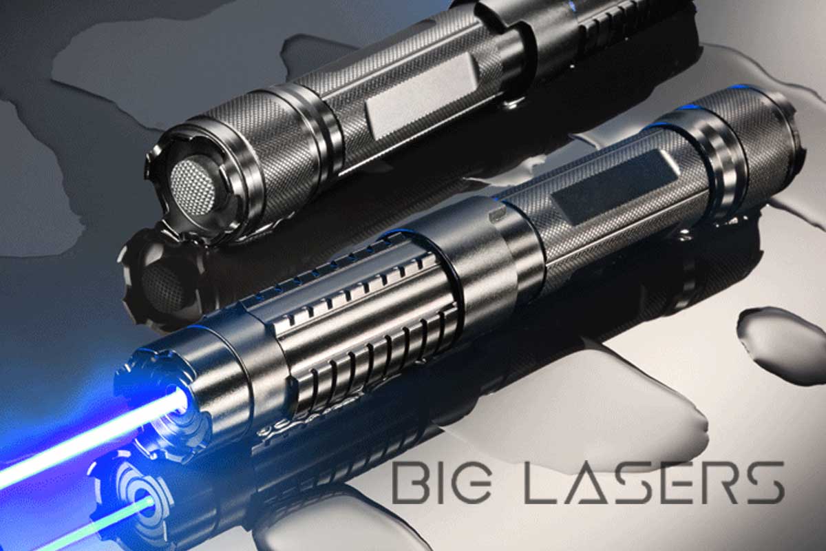 Pointeur Laser Bleu Militaire Super Puissant 500000m 450nm Mw