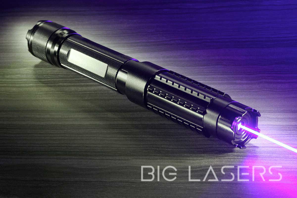 Humoristisk Udflugt Forekomme Burning Purple Laser Pointer 405nm Hand Held Violet Laser 1000mW "PX"
