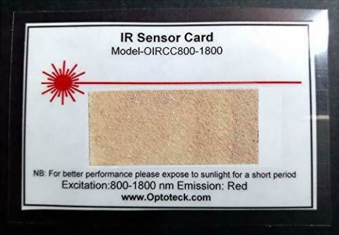Infrared detector card